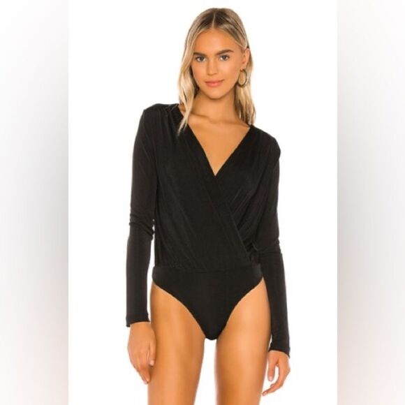 Free People NWT Turnt Bodysuit in Black Size Large - Picture 3 of 10